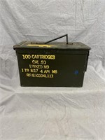 Ammo Can Stamped .50 Caliber Rounds