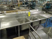 ADVANCE TADCO SS 3 COMPARTMENT SINK