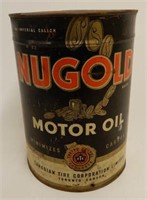 NUGOLD MOTOR OIL IMP. GAL. CAN