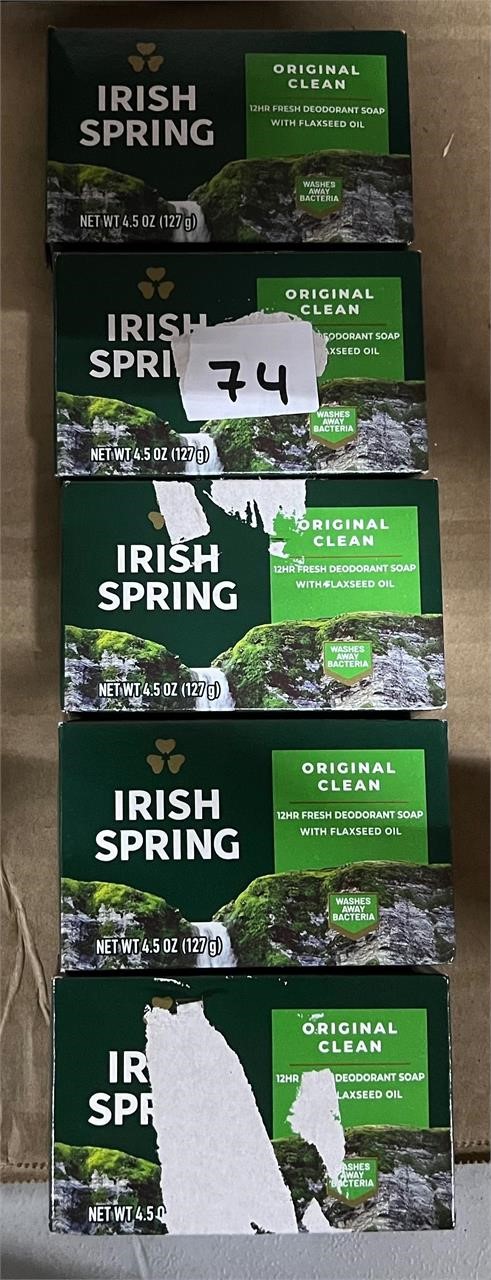 Irish Spring Original Clean Bar Soap, 5ct