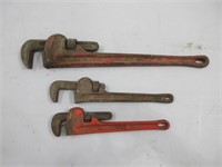 24" Rigid, 14" Rigid & 14" Crescent Pipe Wrenches