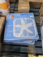 2- lasko box fans