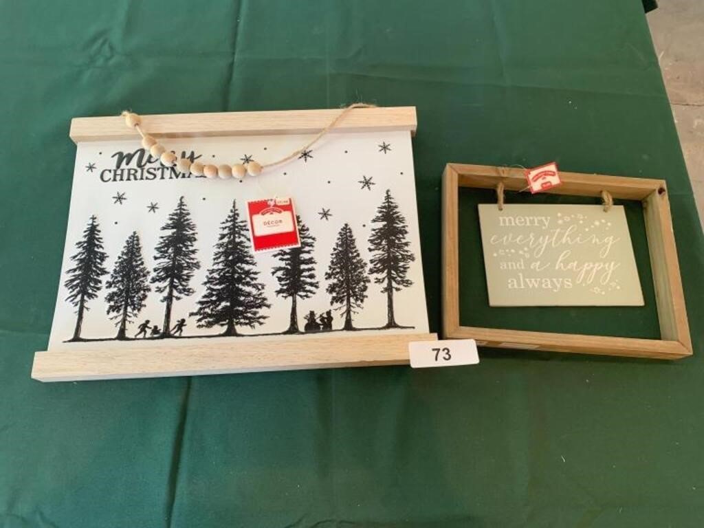 (2) New Christmas Signs