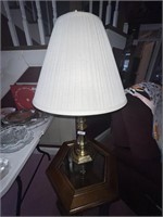 MATCHING BRASS LAMP WITH SHADE