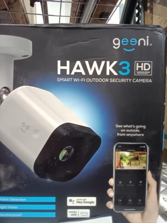 Geeni Hawk 3 Smart Wifi Outdoor Security Camera