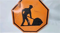 Construction site sign