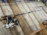 3-Ice fishing poles with reels