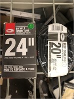 LOT OF 2 Bell Inner Tubes 24 And 20 Inch