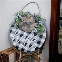 New Farmhouse Welcome Sign Wreath Welcome sign