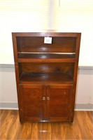 Vintage wooden Storage Cabinet/Shelf 48" T X 28"