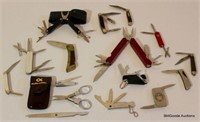 13 Pc Lot - Pocket Knives & Clippers