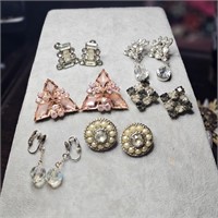 Crystal & Glass Clip-On & Screw-Back Earrings
