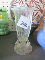 Antique White Crested Mini Vase