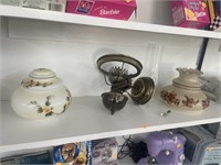 Vintage Wall Lamp and lidded jar