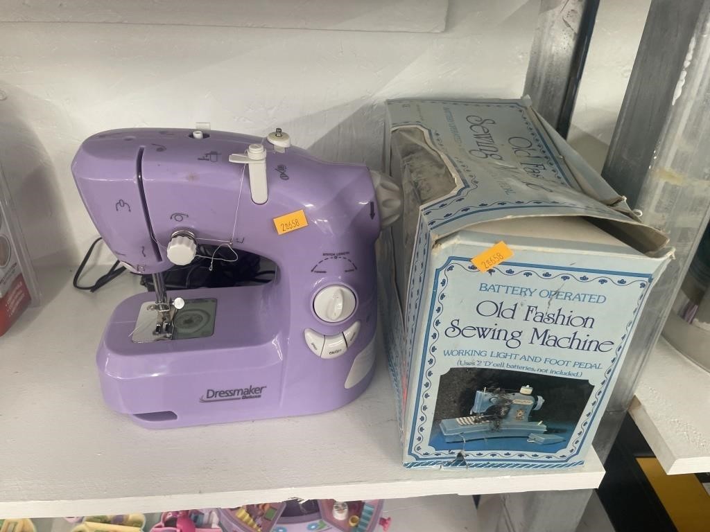 2 Childs sewing machines
