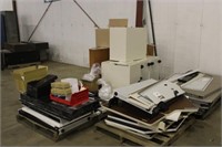 Assorted Office Cubicle Parts & Counter