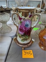 Porcelain Floral Vase - 12"