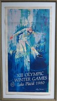 LEROY NIEMAN -ORIGINAL LAKE PLACID OLYMPICS POSTER
