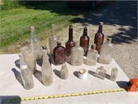 Is old whiskey bottles flask and soda bottles