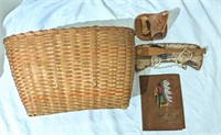 Assorted Native American Items Basket etc.