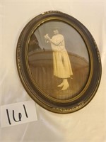Vintage Framed Photograph of Woman