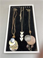 Lot of 3 Unmarked Necklaces
