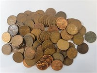 100 Licoln Head Wheat Cents Mixed Dates/Mints