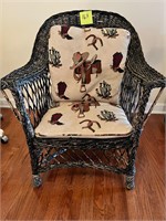 Vintage Wicker Lounge Chair