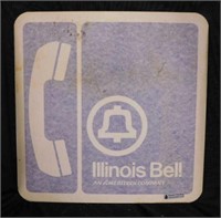 NOS Illinois Bell Telephone aluminum 2 sided