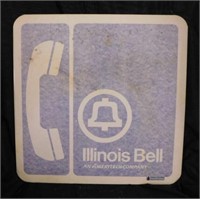 NOS Illinois Bell Telephone aluminum 2 sided