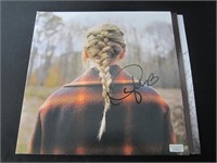 TAYLOR SWIFT SIGNED ALBUM COVER WITH COA