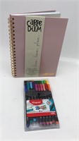 New Spiral Journal & Fine Markers (20 Pk)