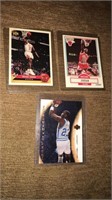 Michael Jordan three card lot