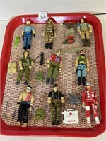 1980'S LOT OF 9 GI JOE FIGURES