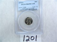 1975-S Roosevelt Dime PCGS Graded PR69 DC