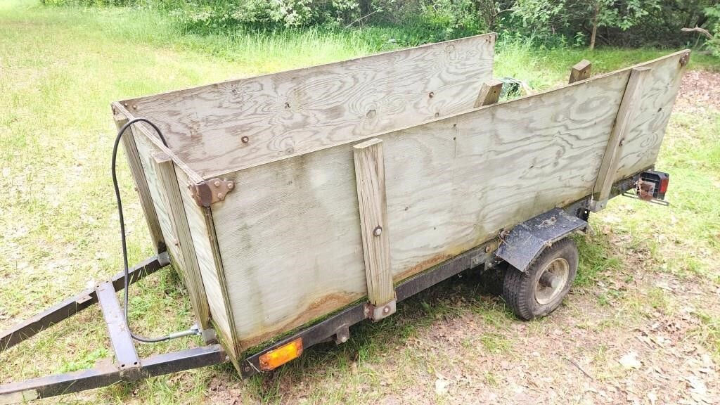 Single axle trailer 8ft bed