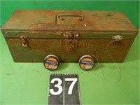 Green Tool Box With 2 Woolworth' Best Casting Line