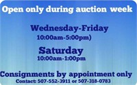 Open only during auction week