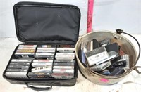 Cassette Tapes in Case & Loose in Aluminum Pan