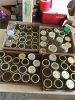SMALL CANNING JARS; BALL, KERR, ATLAS, UNMARKED