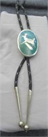 Inlayed bolo tie.