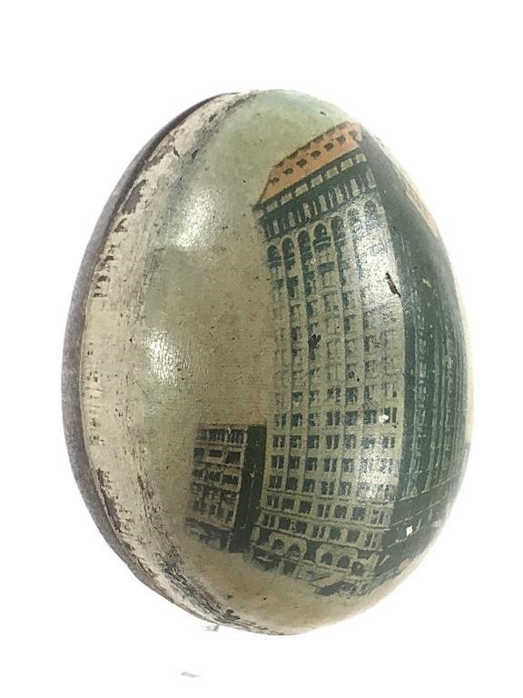 Masonic Temple Chicago Metal Egg Candy Container