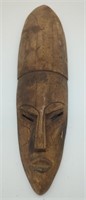 (KC) African Face Mask. Wooden 16 Inch Made in