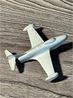 Old Tootsie Toy Metal Navy Fighter Jet Toy 3.25"