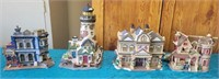 F - LOT OF 4 CHRISTMAS VILLAGE BUILDINGS (G57)