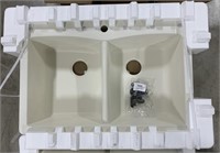 Sinkology Double Bowl Composite Sink (Bone)