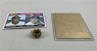 Vintage Baseball Cards & Three Stooges Ring