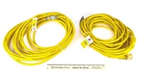(2) Heavy Duty Yellow Extension Cords