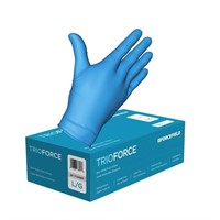TrioForce Nitrile Disposable Gloves -LARGE