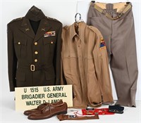 US ARMY GENERALS UNIFORM GROUP 50TH ARMORED DIV.